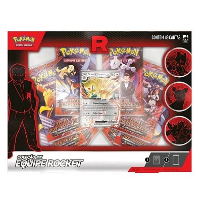Jogo de Cartas Box Pokémon Ex Rocket 49 cartas - Copag