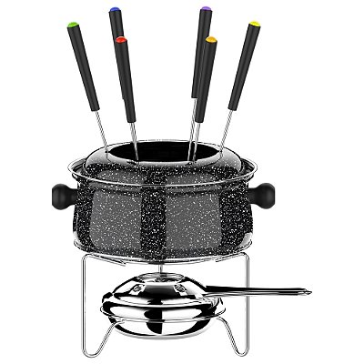 Conjunto para Fondue Colorstone Médio - 10 Peças - Euro Home