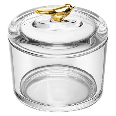 Pote de Cristal Golden Bird 8,5 x 7,5cm - Wolff