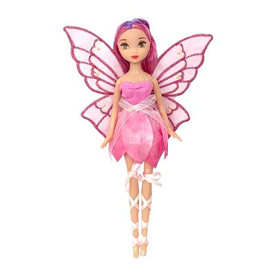 Boneca Fada Encantada Rosa - Fenix