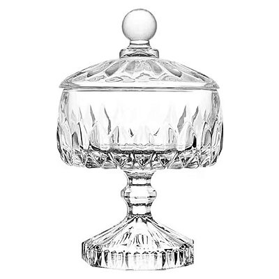 Potiche de Cristal com Pé Louise 18cm - Wolff