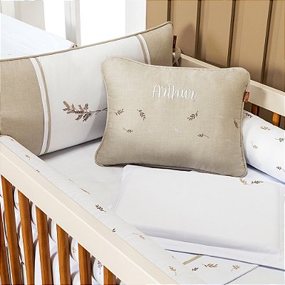 Kit de Berço Cozy - Bege - 07 Peças - Batistela Baby