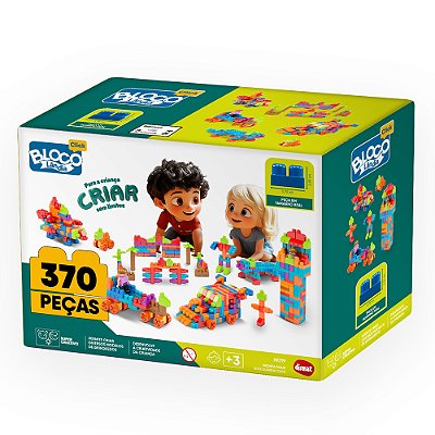Blocos de Montar Blocolândia 370 Peças - Dismat