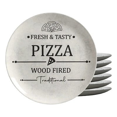 Jogo de Pratos Rasos Coup Pizza Plate - 29cm - 6 Peças - Alleanza