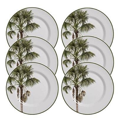 Jogo de Pratos Rasos Malibu - 29cm - 6 Peças - Alleanza