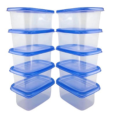 Conjunto 10 Potes com Tampa Snap 700ml - Mek