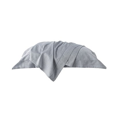 Jogo De Cama Chambret Solteiro 200 Fios - Chumbo - Kacyumara