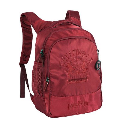 Mochila de Costas Harry Potter Gryffindor Relevo - Vinho - Luxcel