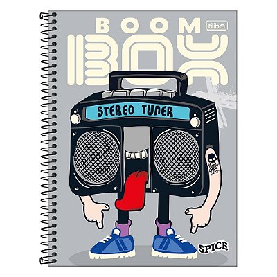 Caderno Espiral Spice - 160 Folhas - Boom Box - Tilibra