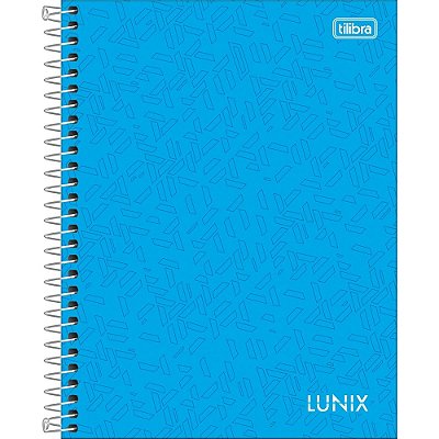 Caderno Lunix - 160 Folhas - Azul Ceú - Tilibra