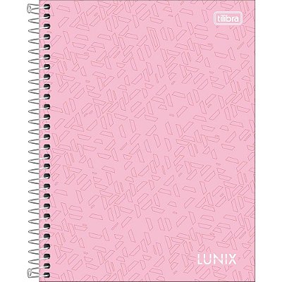 Caderno Lunix - 160 Folhas - Rosa Claro - Tilibra