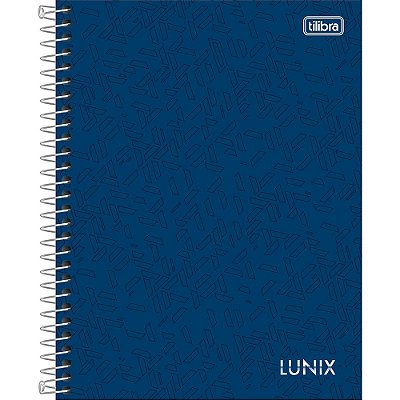 Caderno Lunix - 160 Folhas - Azul Náutico - Tilibra