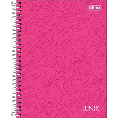Caderno Lunix - 160 Folhas - Pink - Tilibra