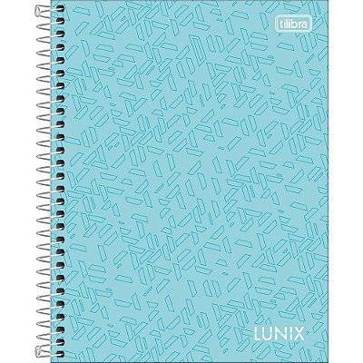 Caderno Lunix - 160 Folhas - Azul Claro - Tilibra
