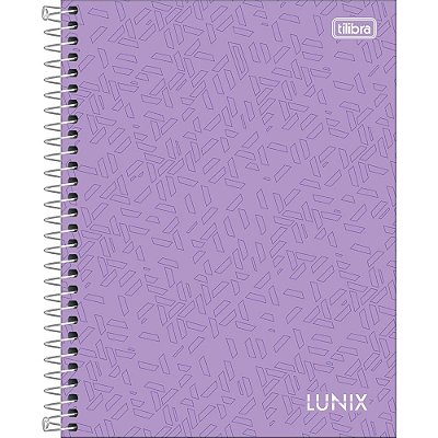 Caderno Lunix - 160 Folhas - Lílas - Tilibra