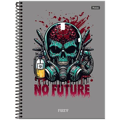 Caderno Espiral Fuzy - Cérebro - 160 Folhas - Foroni