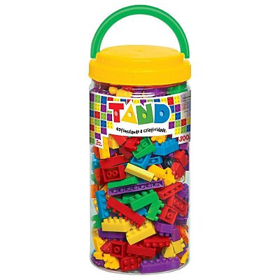 Blocos de Montar Tand com Pote - 300 Peças - Toyster