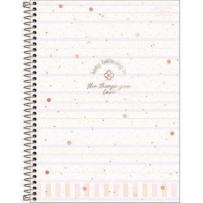 Caderno Espiral Soho - Keep Believing - 160 Folhas - Tilibra