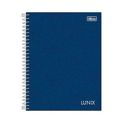 Caderno Colegial Lunix - Marinho - 160 Folhas - Tilibra