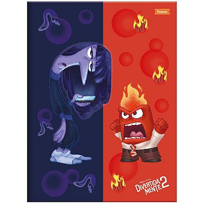 Caderno Brochura Divertidamente - Tédio e Raiva - 80 Folhas - Foroni