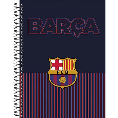 Caderno Espiral Barcelona - Barça Grid Duo - 80 Folhas - Animativa