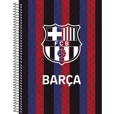 Caderno Espiral Barcelona - Listrado - 160 Folhas - Animativa