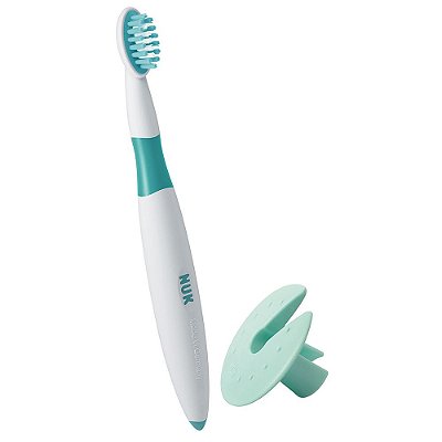 Escova de Dente de Aprendizagem - Verde e Branco - NUK