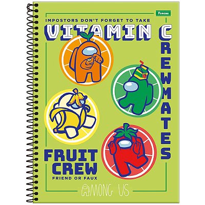 Caderno Amoung Us - Vitamin C - 80 Folhas - Foroni