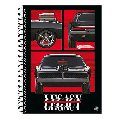 Caderno Espiral Velozes e Furiosos - Legacy - 80 Folhas - Animativa