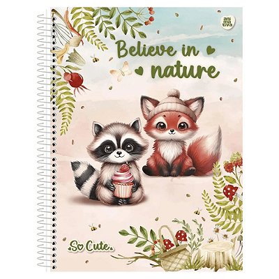 Caderno Espiral So Cute - Raposinha - 80 Folhas - São Domingos