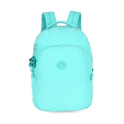 Mochila de Costas Crinkle Chaveiro Up4you - Verde Água - Luxcel