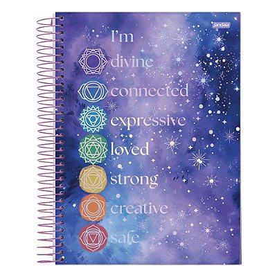 Caderno Espiral Mystic - I'm Divine - 80 folhas - Jandaia