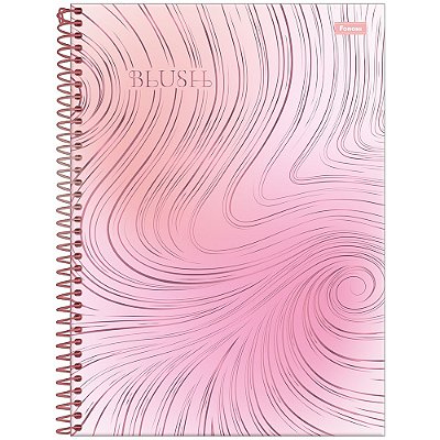 Caderno Espiral Blush - Espiral Rosa - 160 Folhas - Foroni