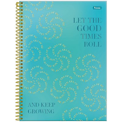 Caderno Espiral Verde 160 Folhas - Foroni