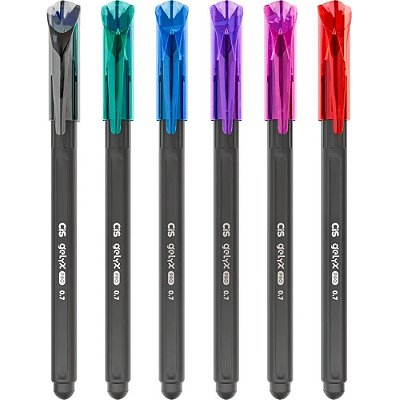 Conjunto de Caneta Gel Gelyx Pro 0.7mm - 6 Cores - Cis