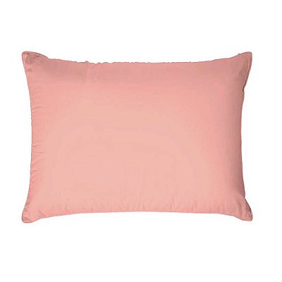 Fronha Lisa Premium Linea - 180 Fios - Salmão - Estamparia