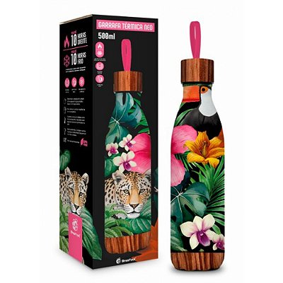 Garrafa Térmica Metal Neo - Selva - 500ml - Brasfoot