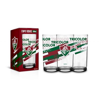 Copo de Vidro Fluminense - 300ml - Brasfoot