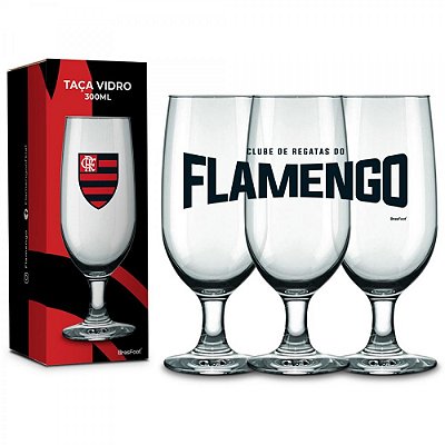 Taça de Vidro - Flamengo - 300ml - Brasfoot