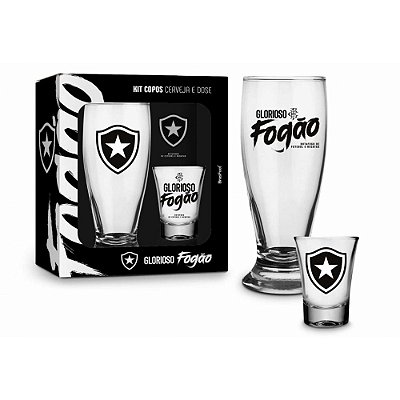 Kit 2 copos - Munich e Dose - Botafogo - Brasfoot