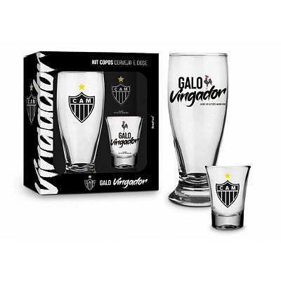 Kit 2 copos - Munich e Dose - Atlético Mineiro - Brasfoot