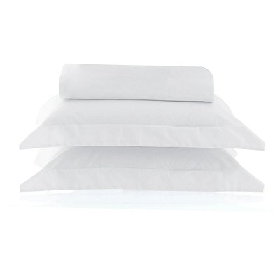 Jogo de Cama Vida Bela Solteiro King 200 Fios - Branco - Kacyumara
