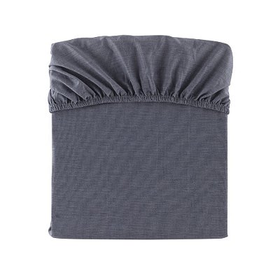 Lençol com Elástico Chambret 200 Fios Casal - Marinho - Kacyumara