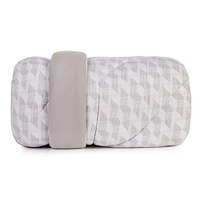 Edredom Dupla Face Malha Fio Penteado Solteiro - Escala - Altenburg