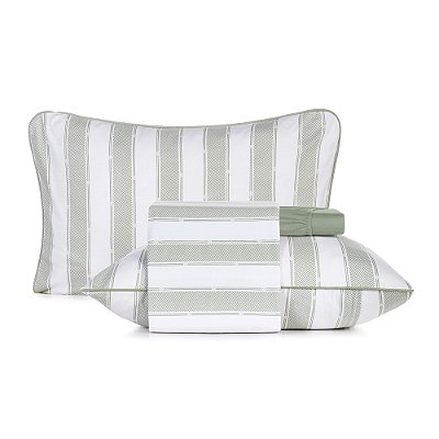 Jogo de Cama Malha Fio Penteado Com Viés Casal - Trilho - Altenburg