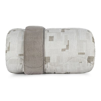 Edredom Blend Confort Plush Dupla Face Queen - Geométrico - Altenburg