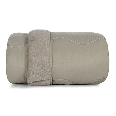 Edredom Blend Confort Plush Dupla Face Casal - Caqui Liso - Altenburg