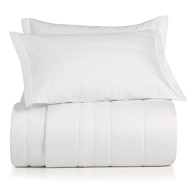 Jogo de Colcha Algodão Lux Queen - Branco - 200 Fios - Altenburg