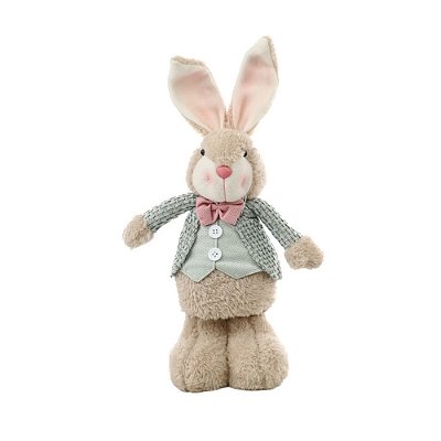 Coelho Decorativo em Pé de Tecido Páscoa - Coelho - 40cm - Cromus