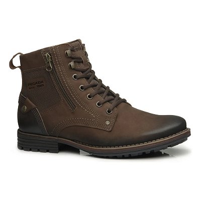 Bota Masculina Rustic Couro - Castanho - Pegada